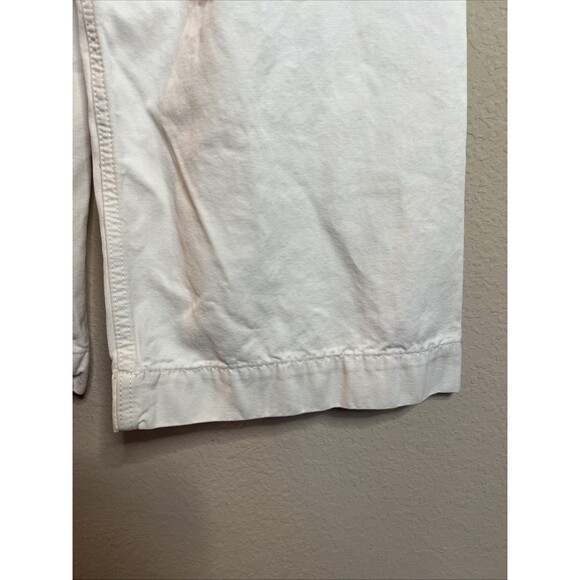 We The Free People Wide Flare Leg Jeans Womens Size 27 Cream Piper Mid Rise Crop - Picture 4 of 12